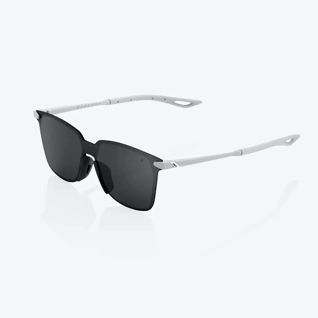 100% Legere Square - Soft Tact Stone Grey - Black Lens