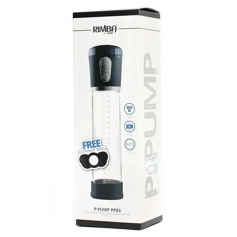 12-inch Rimba Silicone Clear Pp03 Electronic Penis Pump