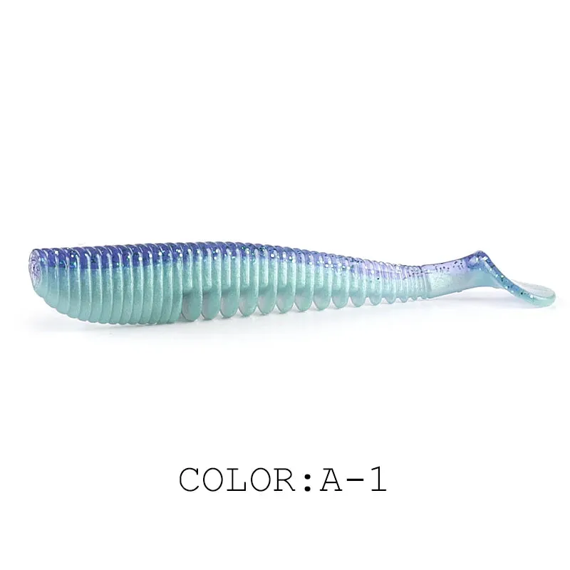 50mm 80mm 95mm 110mm Fishing Lures soft lure paddle tail Artificial bait quality