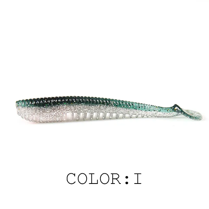 50mm 80mm 95mm 110mm Fishing Lures soft lure paddle tail Artificial bait quality