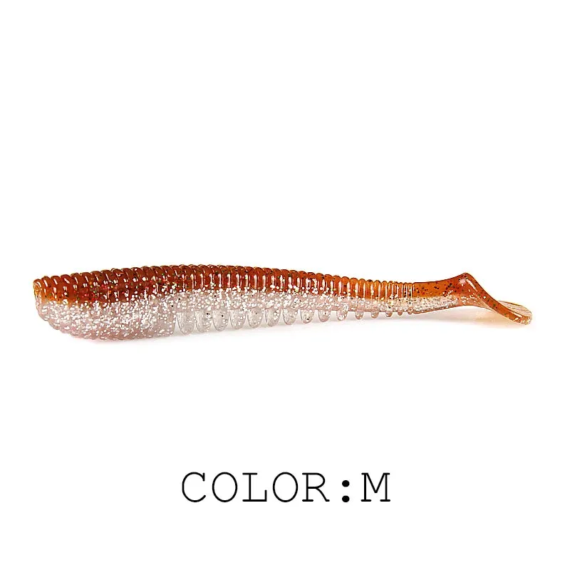 50mm 80mm 95mm 110mm Fishing Lures soft lure paddle tail Artificial bait quality