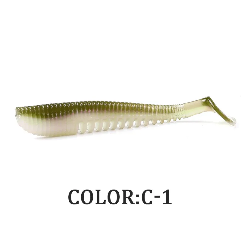 50mm 80mm 95mm 110mm Fishing Lures soft lure paddle tail Artificial bait quality