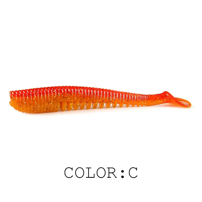 50mm 80mm 95mm 110mm Fishing Lures soft lure paddle tail Artificial bait quality