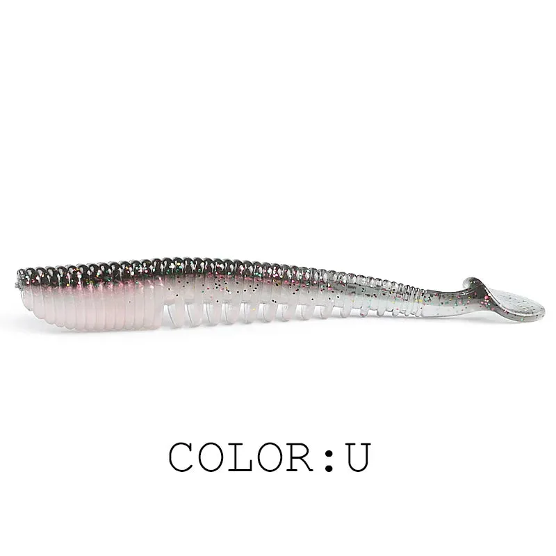 50mm 80mm 95mm 110mm Fishing Lures soft lure paddle tail Artificial bait quality