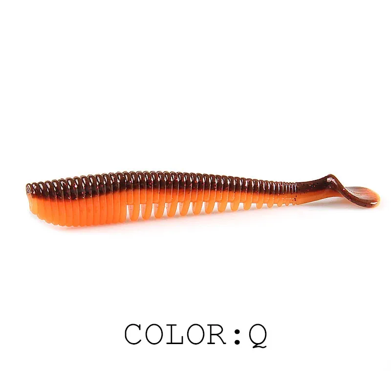 50mm 80mm 95mm 110mm Fishing Lures soft lure paddle tail Artificial bait quality
