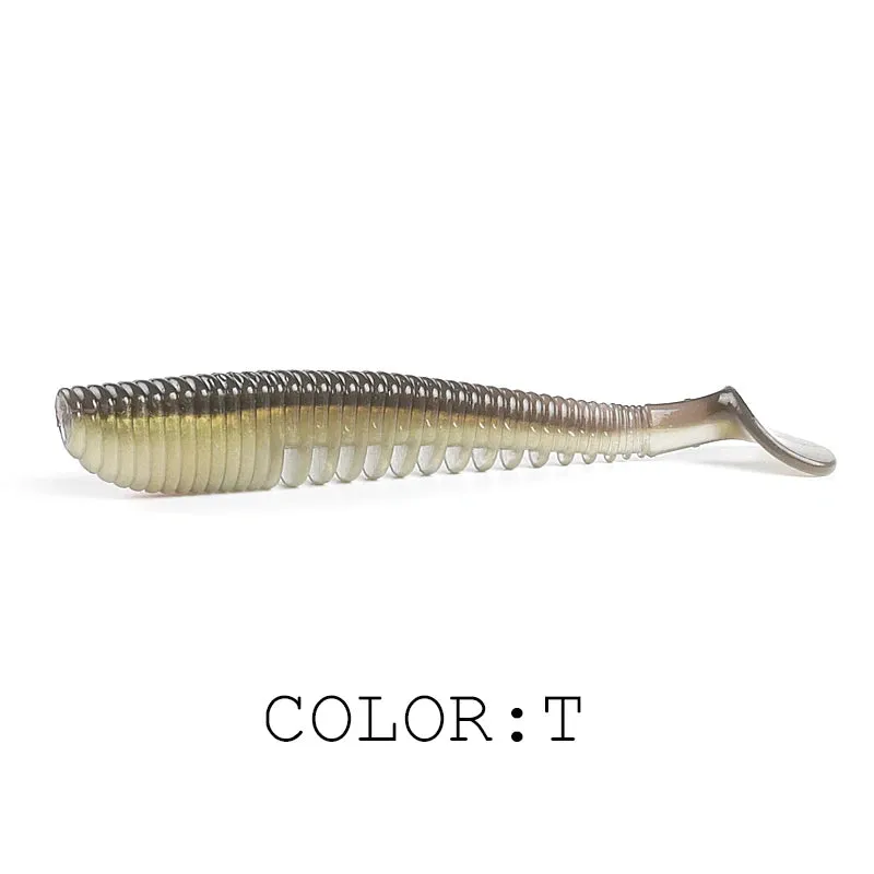 50mm 80mm 95mm 110mm Fishing Lures soft lure paddle tail Artificial bait quality