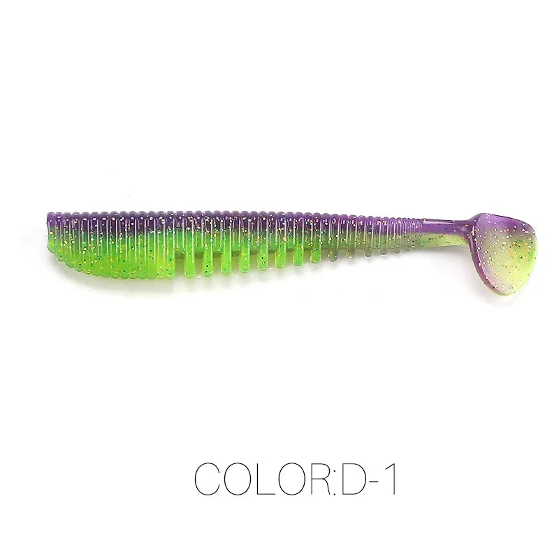 50mm 80mm 95mm 110mm Fishing Lures soft lure paddle tail Artificial bait quality