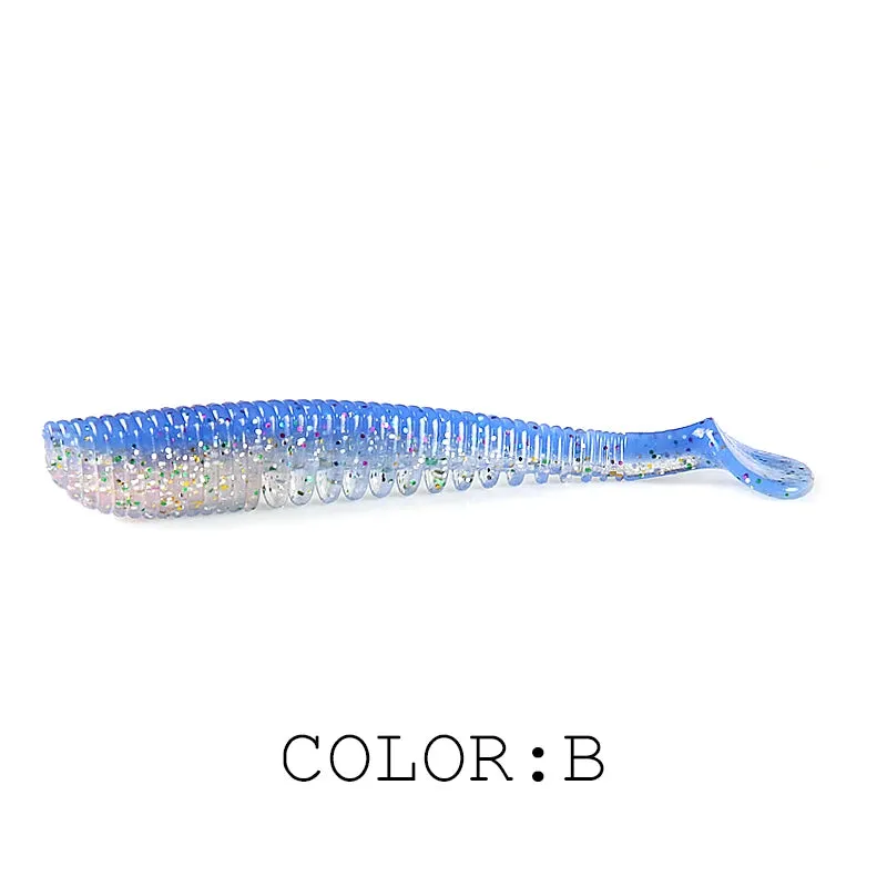 50mm 80mm 95mm 110mm Fishing Lures soft lure paddle tail Artificial bait quality
