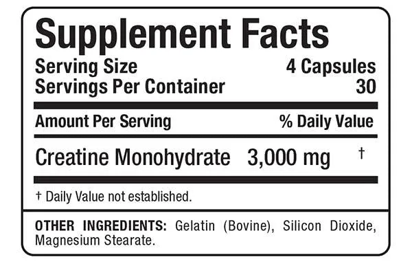 Allmax Nutrition Creatine 3000, 120 Capsules