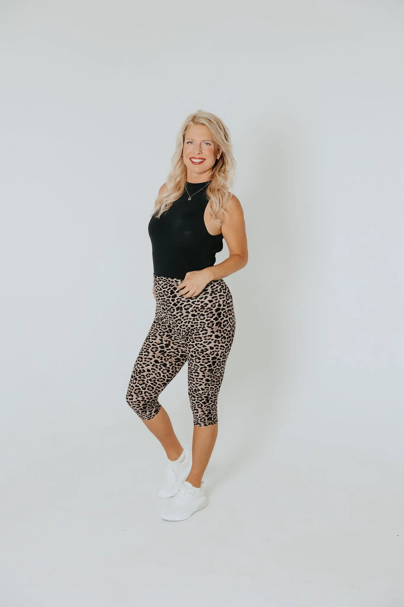 Ann Capri-Leopard Brown