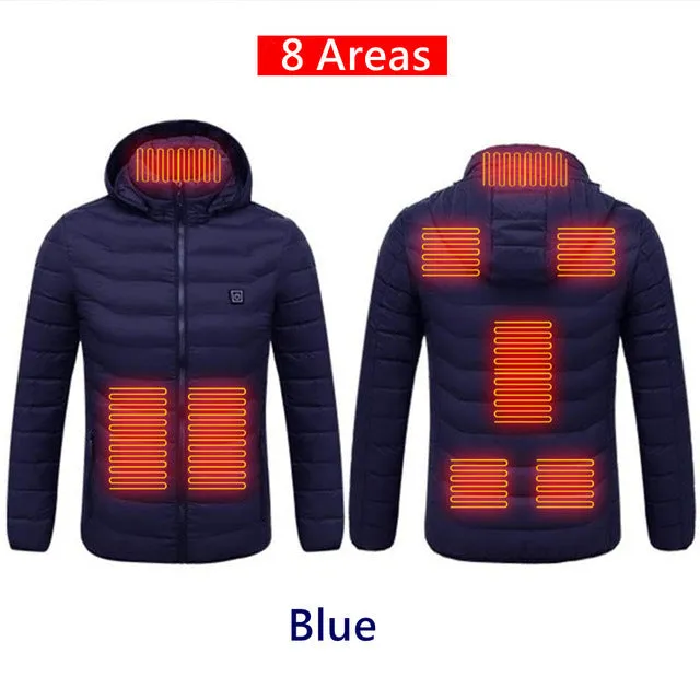 Anniou Men's 8 Area Heated Jacket