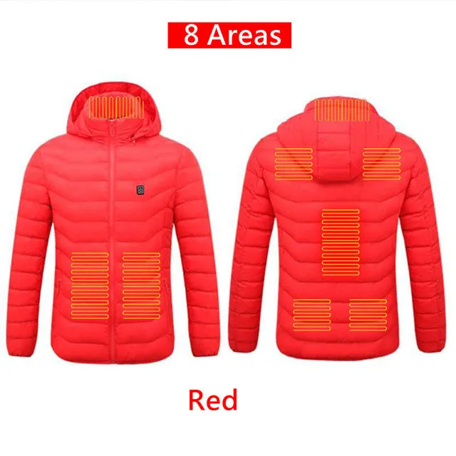 Anniou Men's 8 Area Heated Jacket