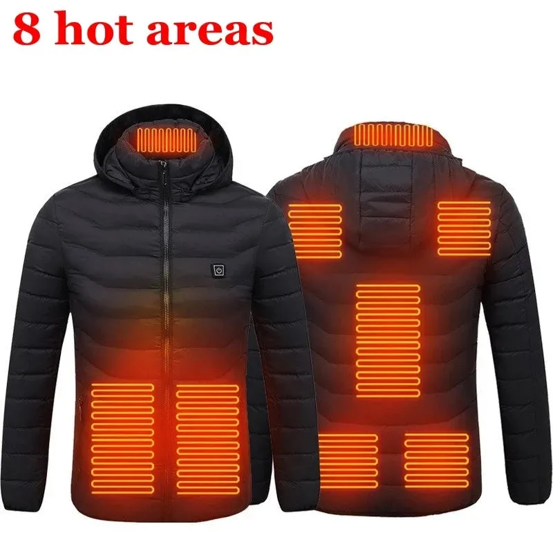 Anniou Men's 8 Area Heated Jacket