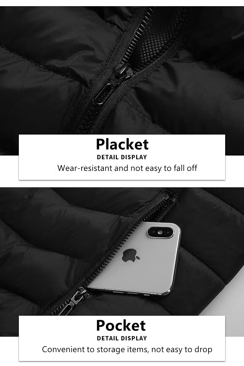 Anniou Men's 8 Area Heated Jacket