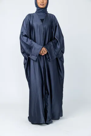 Aria open batwing abaya - indigo