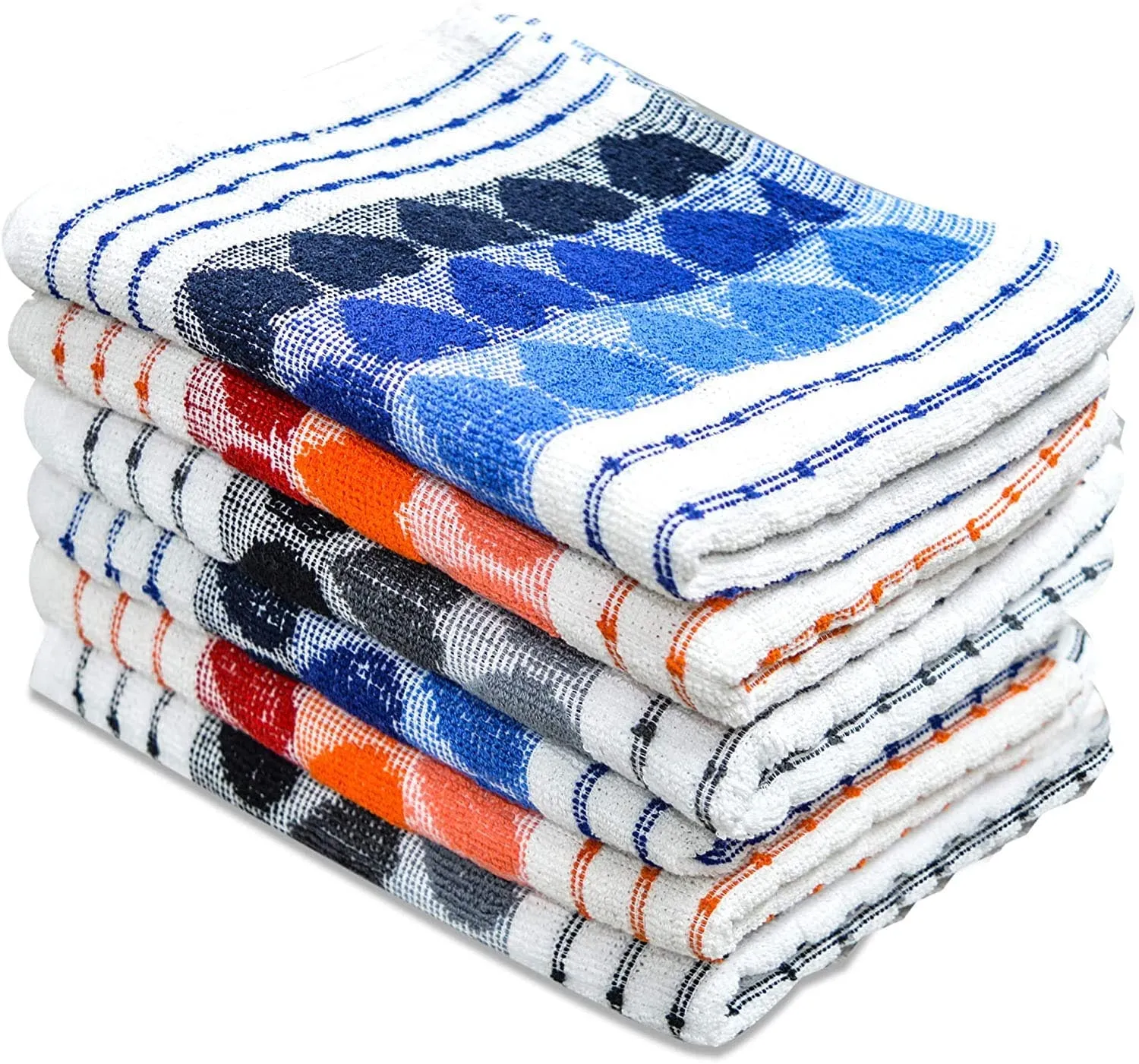 Aspen Cotton Kitchen Terry Tea Towels Set – Premium Absorbent Dish Towels