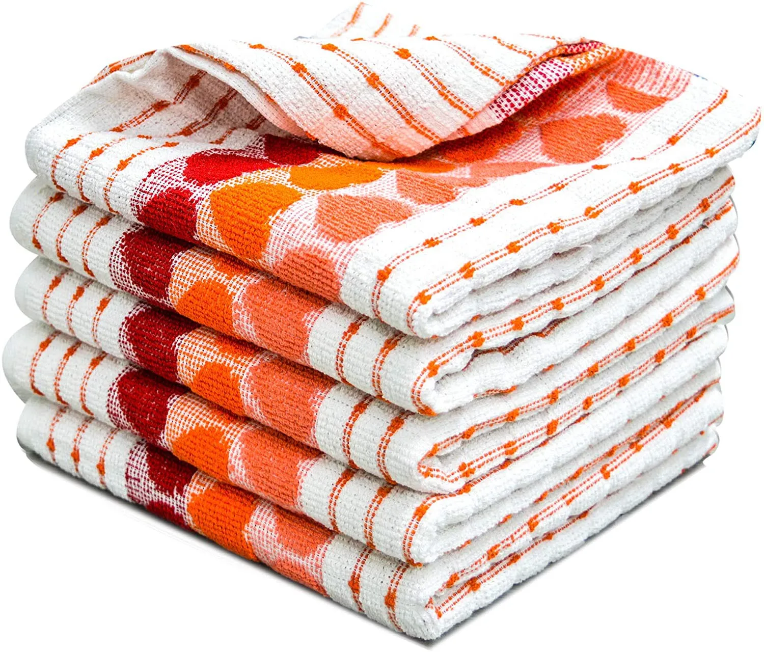Aspen Cotton Kitchen Terry Tea Towels Set – Premium Absorbent Dish Towels