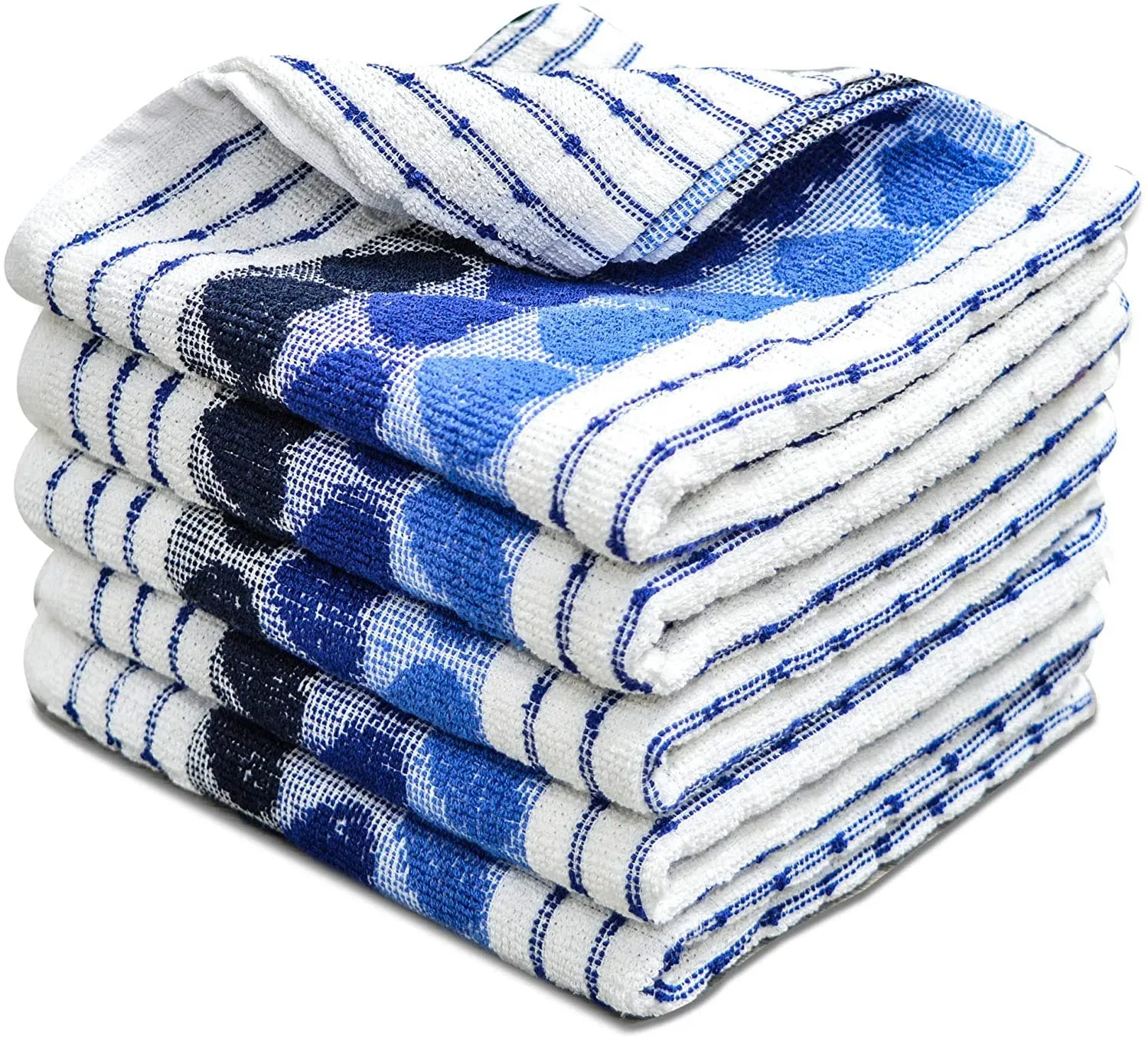 Aspen Cotton Kitchen Terry Tea Towels Set – Premium Absorbent Dish Towels