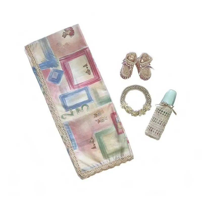 Baby Blanket 123 Girl Gift Set
