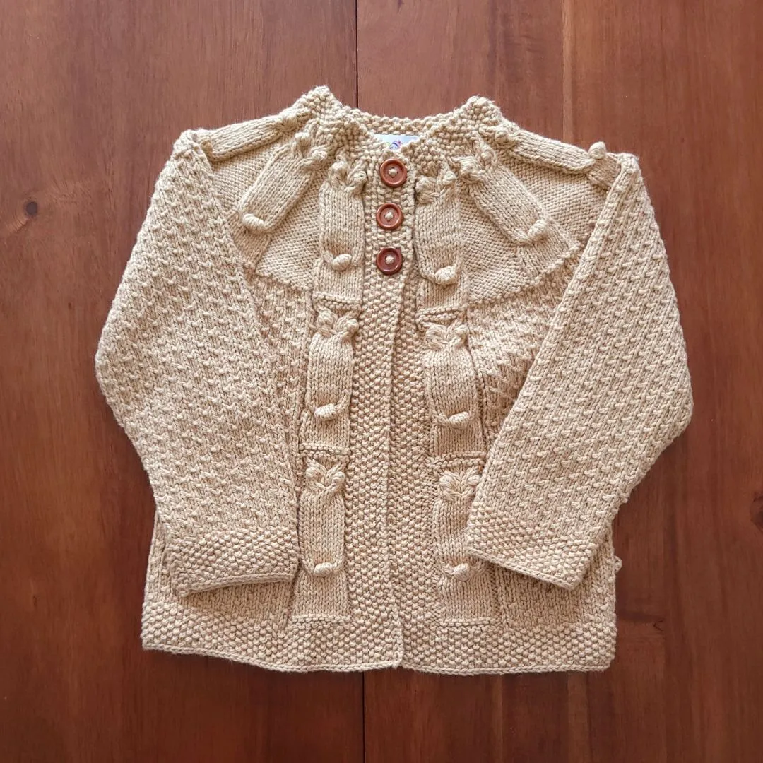 Baby Owl Cardigan