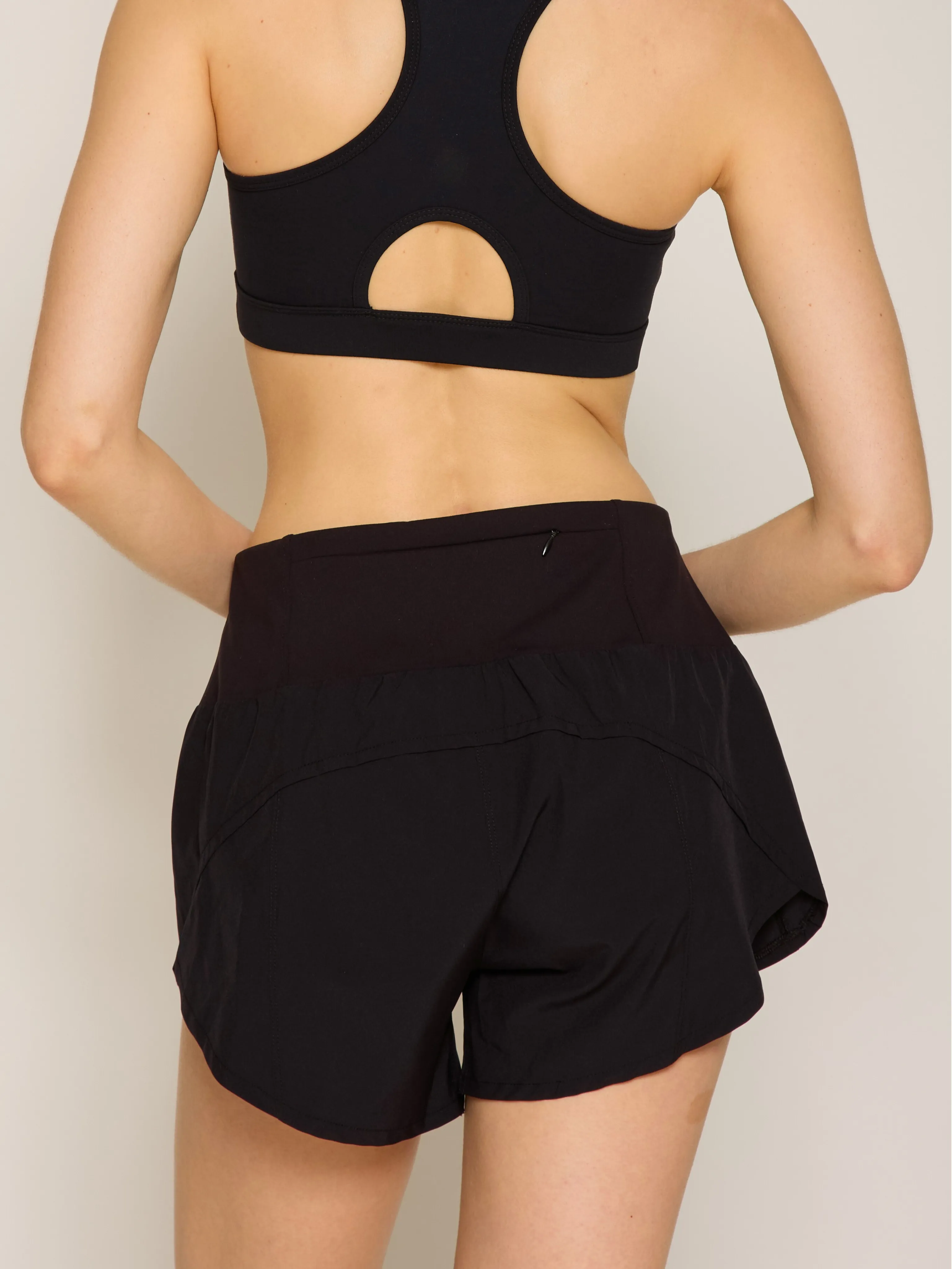 Back Yoke Woven Shorts