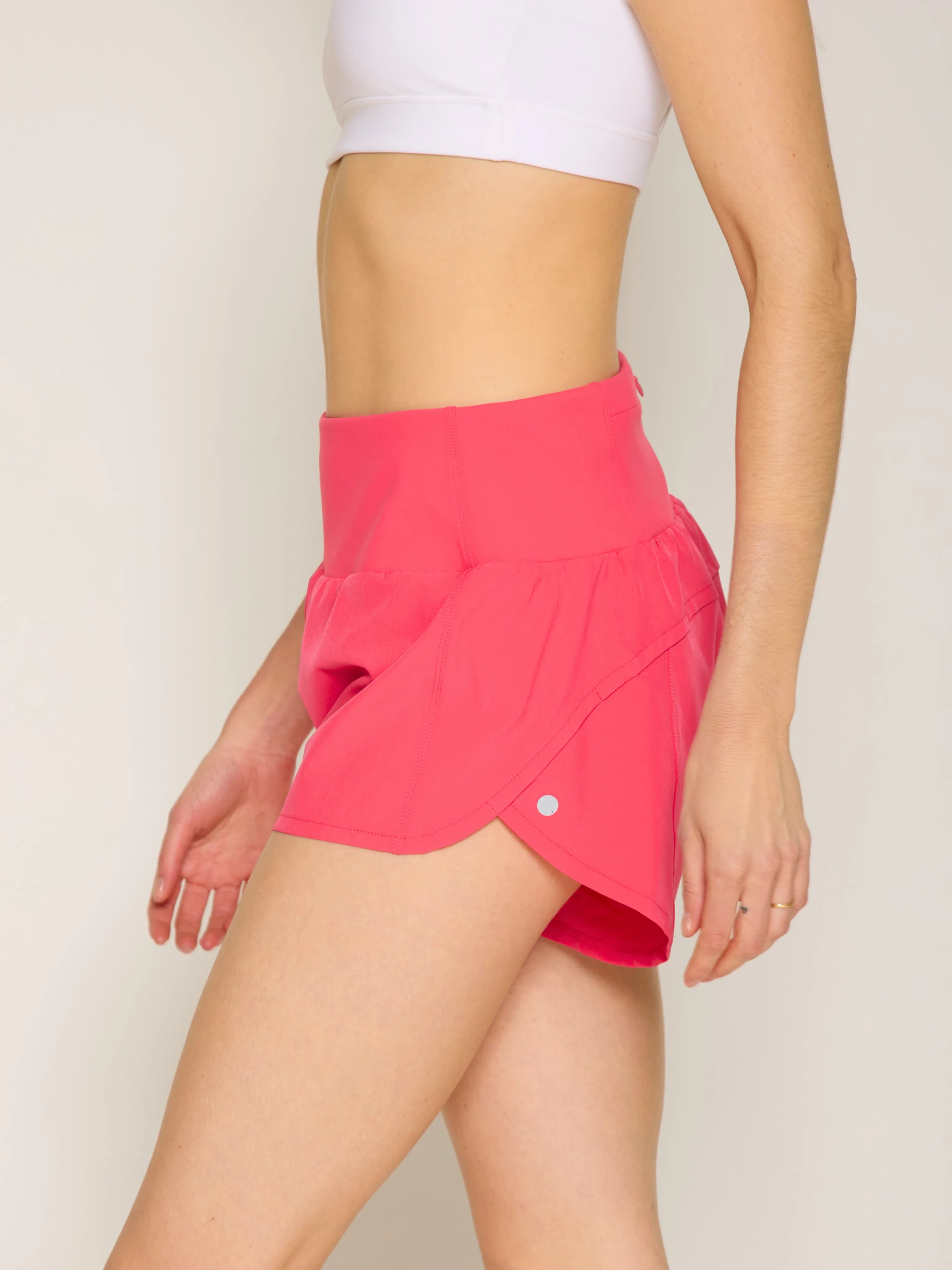 Back Yoke Woven Shorts