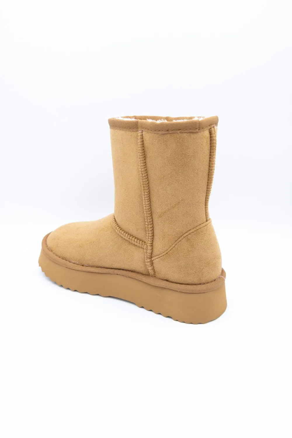 Beach by Matisse Mortiz Fur Top Booties for Women in Chestnut | MORTIZ-CHESTNUT