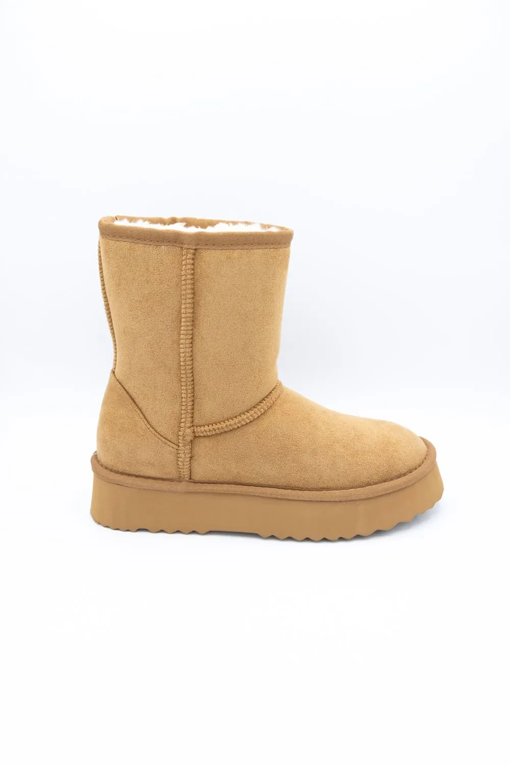 Beach by Matisse Mortiz Fur Top Booties for Women in Chestnut | MORTIZ-CHESTNUT