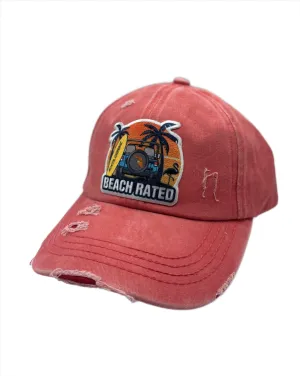 Beach Rated Criss-Cross Ponytail Baseball Hat
