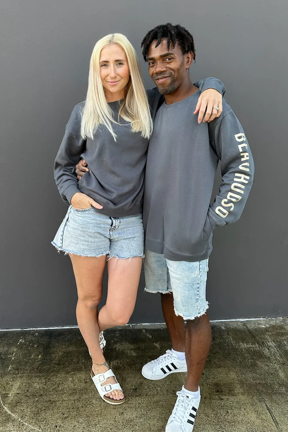 Beau Hudson Crew Sweater Graphite - Adults