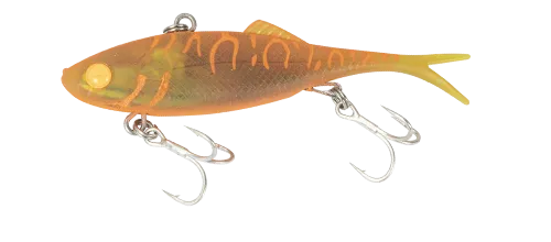 Berkley Shimma Fork Soft Vibe Lure 65mm Orange Crush