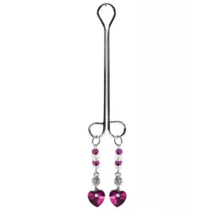Bijoux de Nip Clit Clamp with Heart Charm