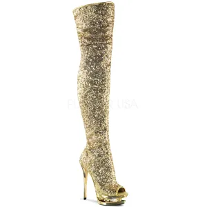 BLONDIE-R-3011  Gold Sequins/Gold Chrome