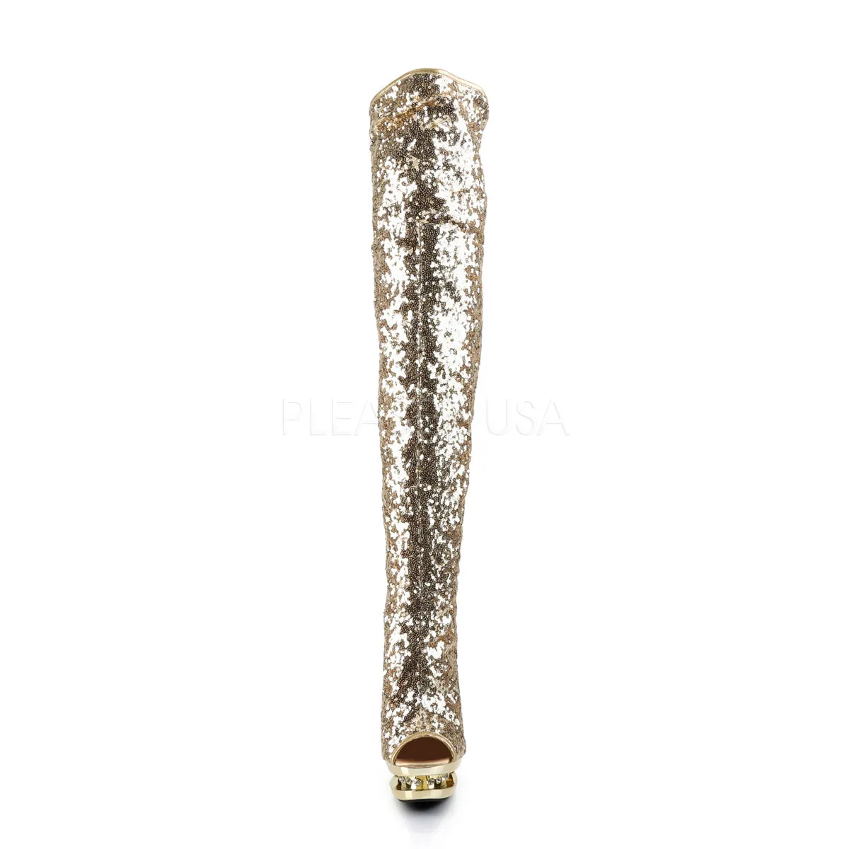 BLONDIE-R-3011  Gold Sequins/Gold Chrome