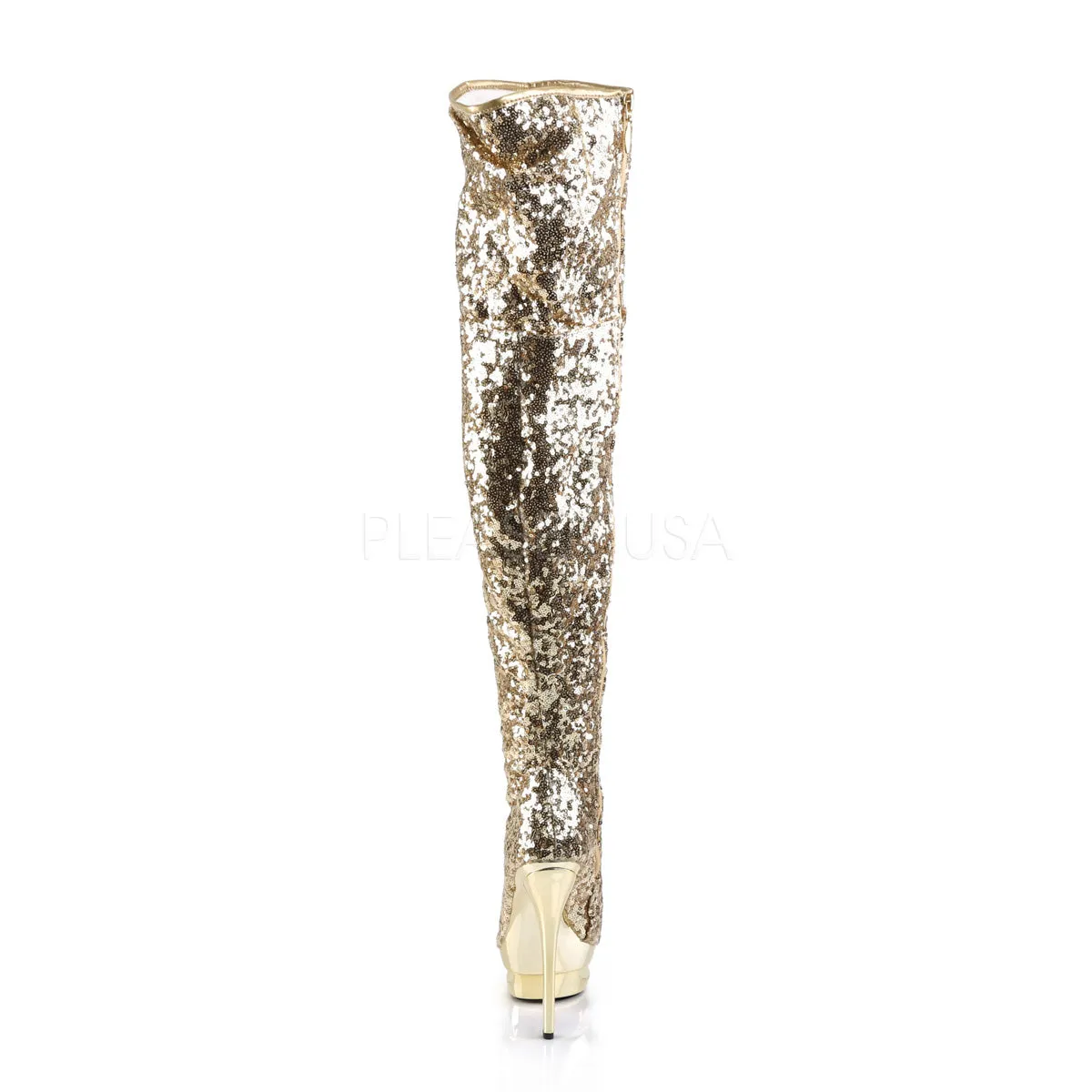 BLONDIE-R-3011  Gold Sequins/Gold Chrome