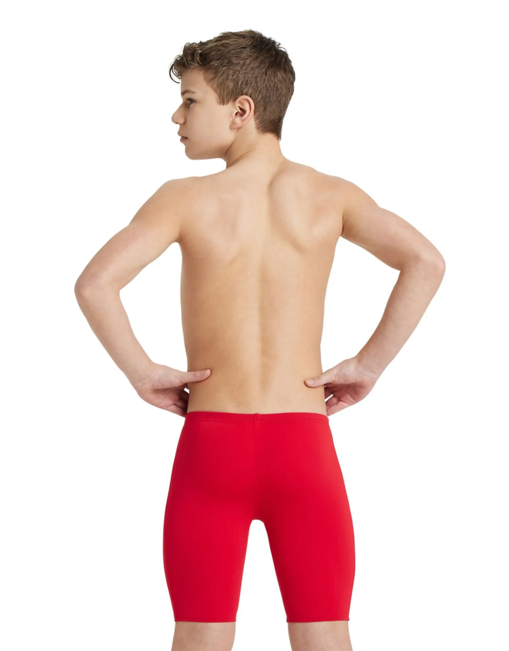 Boys Team Solid Swim Jammer - Red/White