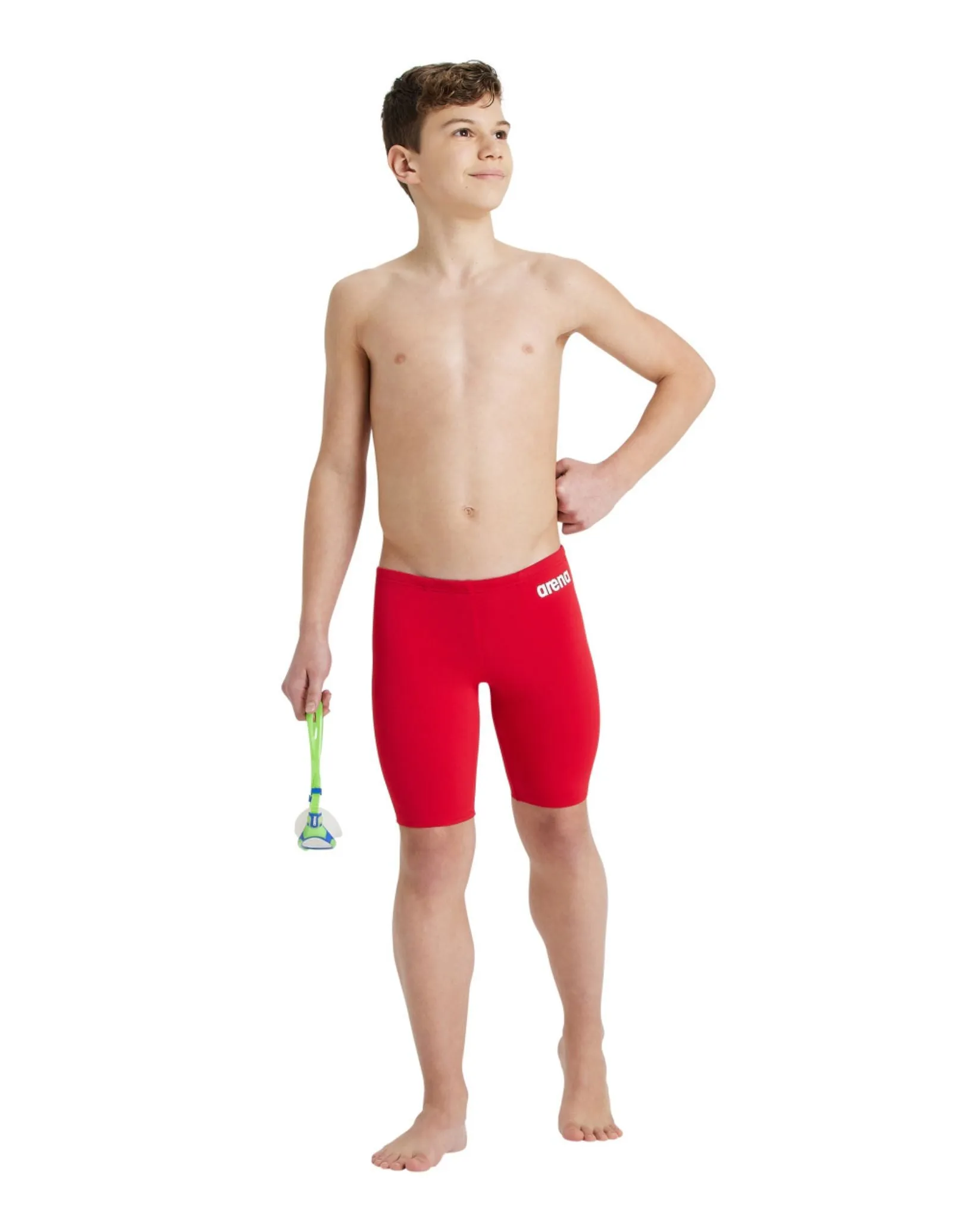 Boys Team Solid Swim Jammer - Red/White