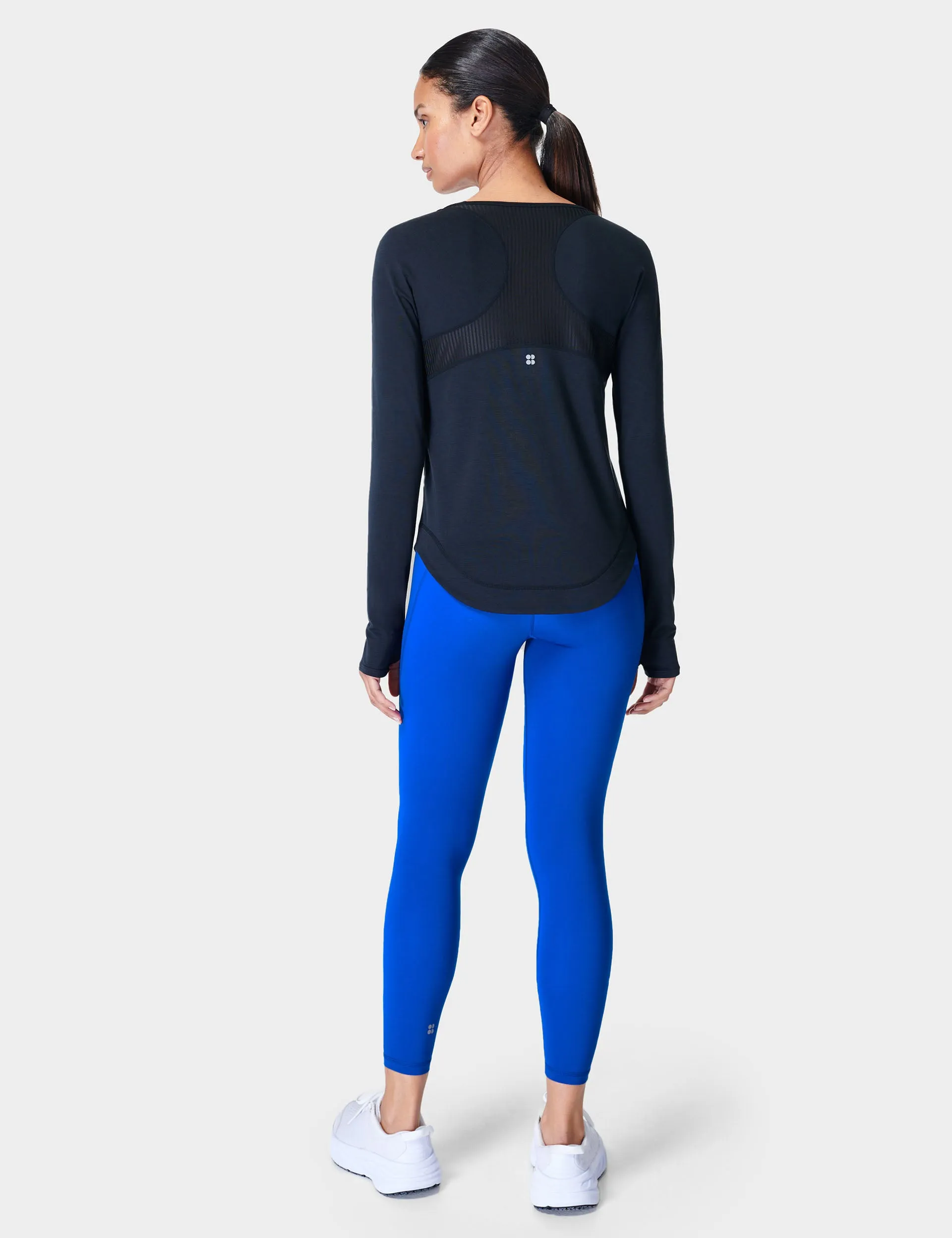 Breathe Easy Running Long Sleeve Top - Black