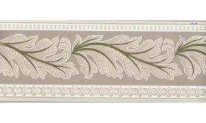 Brown Running Floral 92237 Wallpaper Border