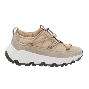 Brunello Cucinelli Shoes, Beige Mixed Media Hiker Trainer Sneakers (size 38)