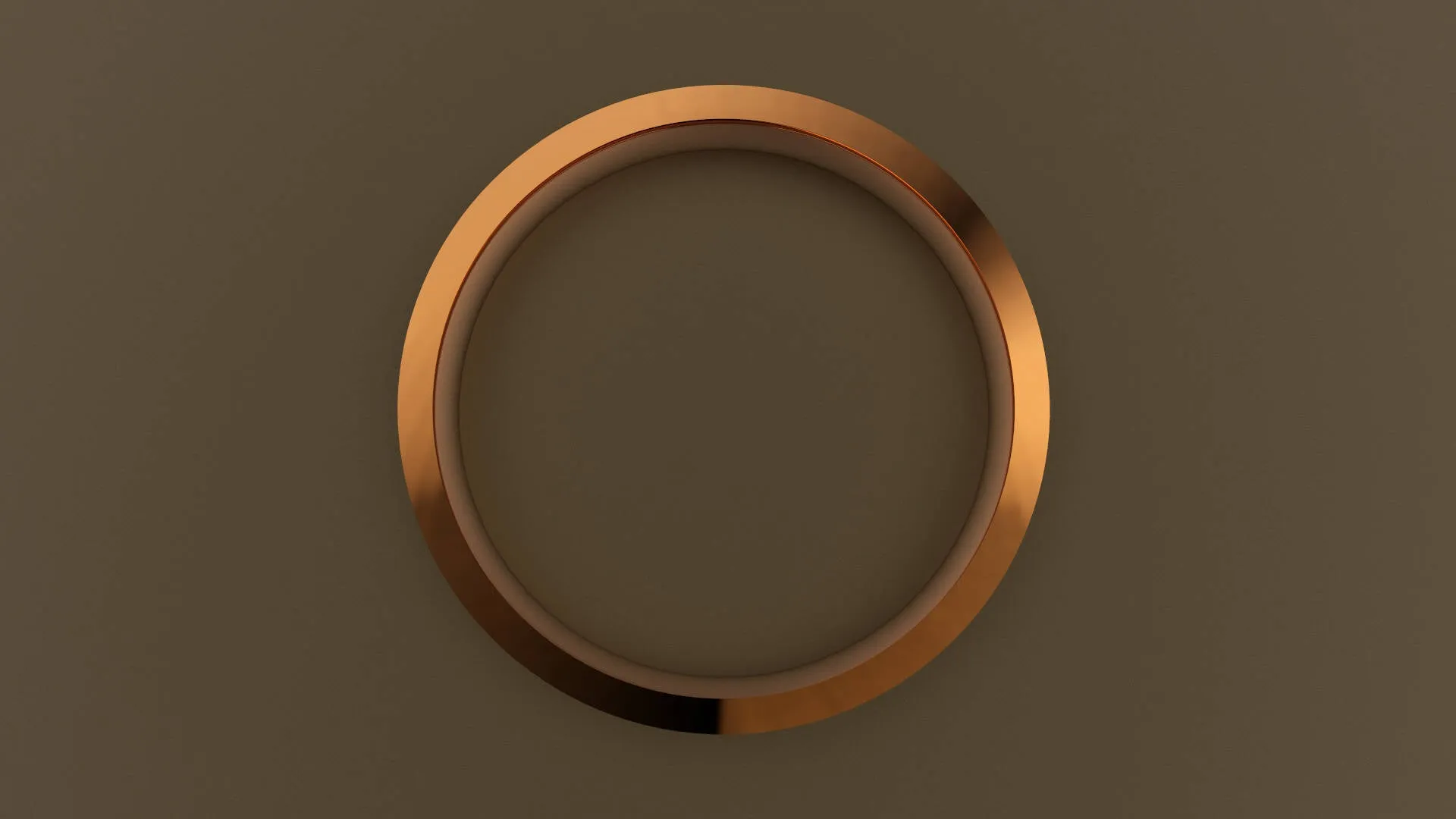 Brushed Rose Gold 3mm Center V Groove Wedding Band