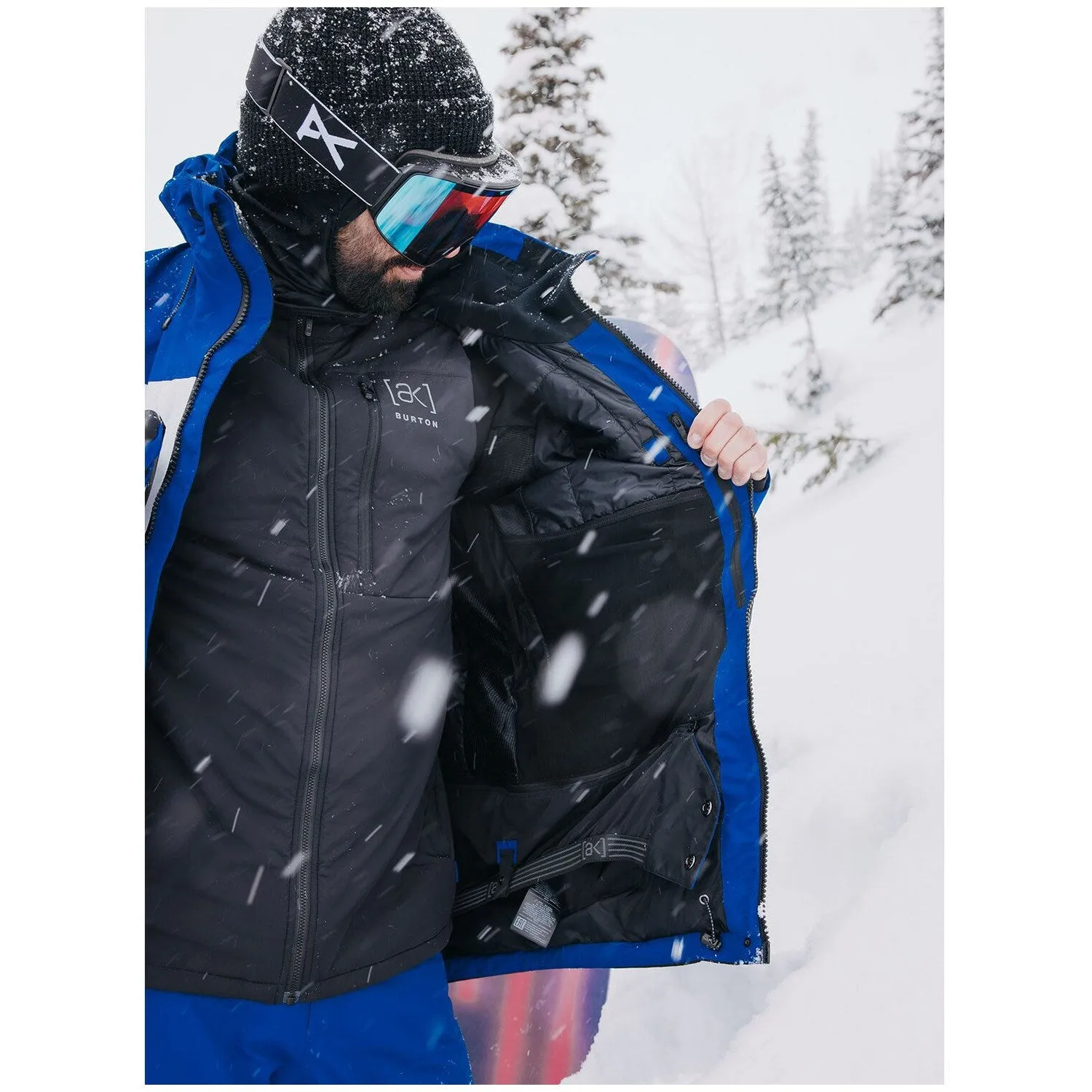 Burton [ak] Swash GORE-TEX Jacket Mens 2025 Jake Blue / Grey Cloud / Black