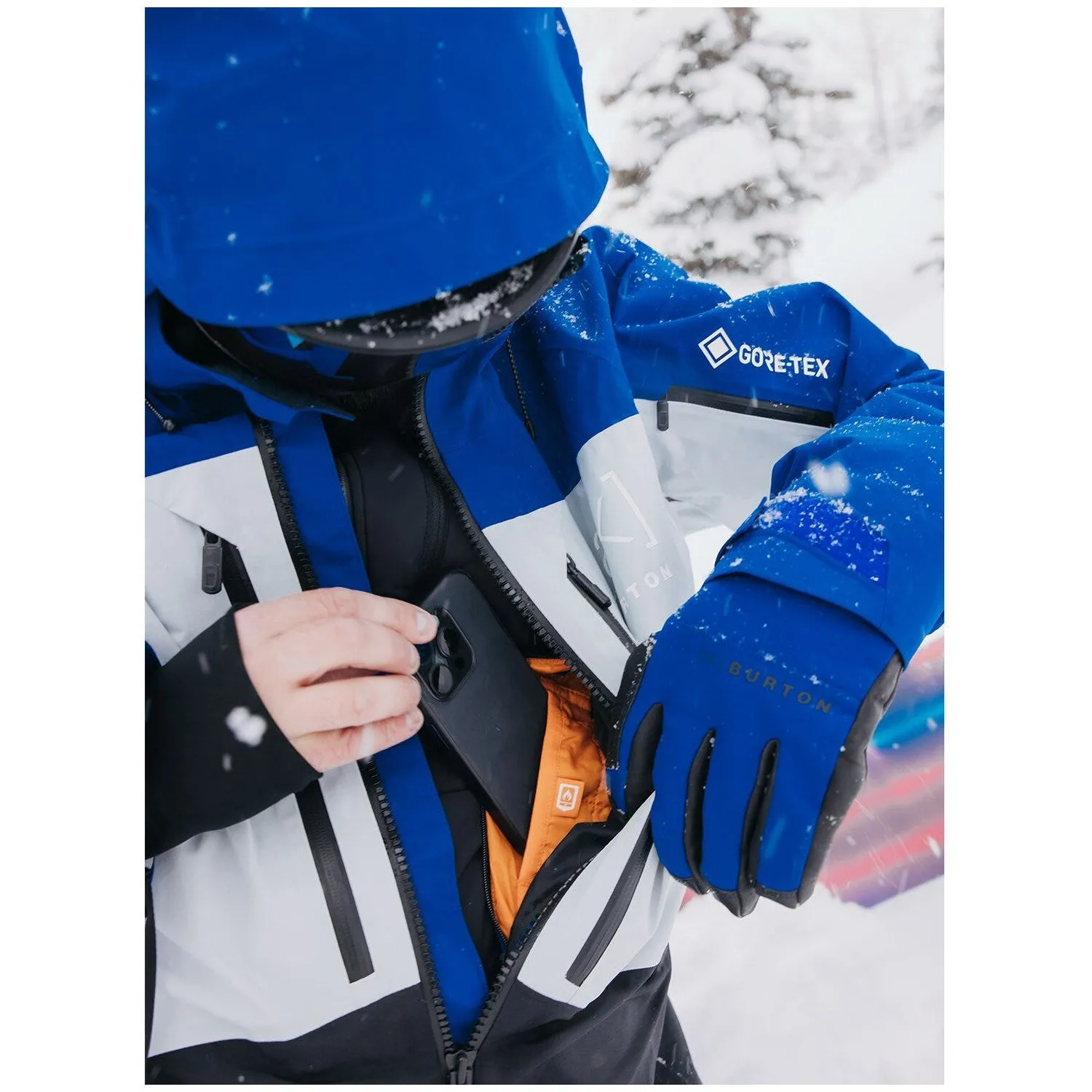 Burton [ak] Swash GORE-TEX Jacket Mens 2025 Jake Blue / Grey Cloud / Black
