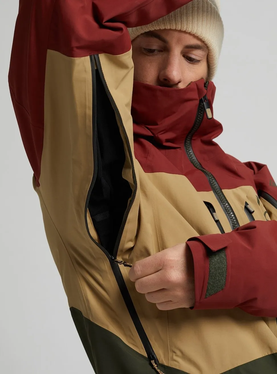 Burton [AK] Swash GORE-TEX Mens Jacket Sparrow / Kelp / Forest Night