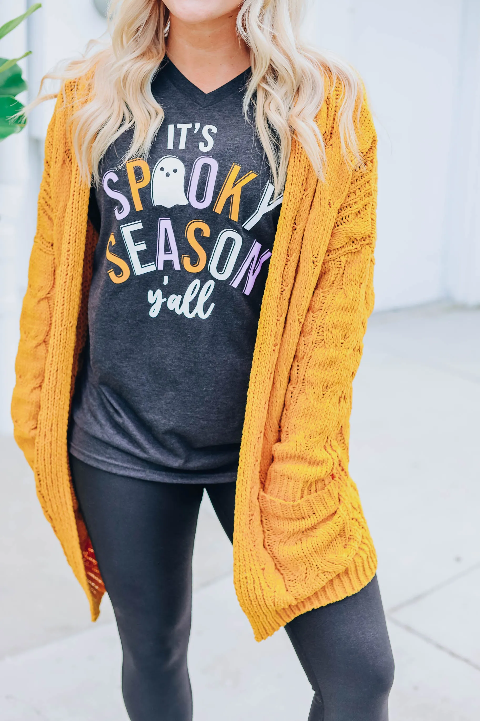 Cable Knit Cardigan - Mustard