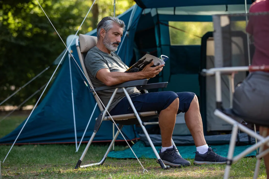 Camping Tent with Poles Arpenaz 4.2 4 People 2 Bedrooms