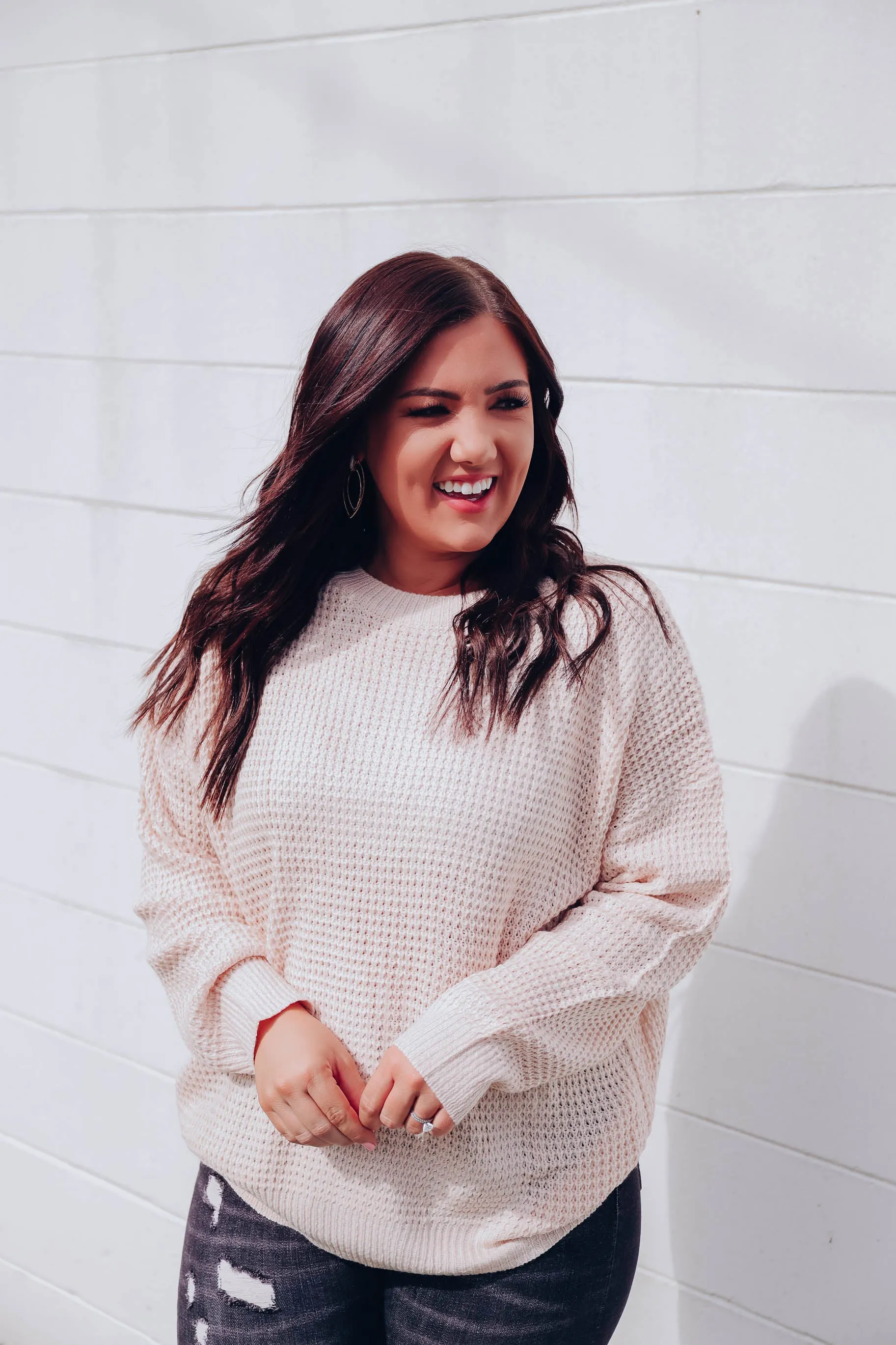 Carmella Knit Sweater - Ivory
