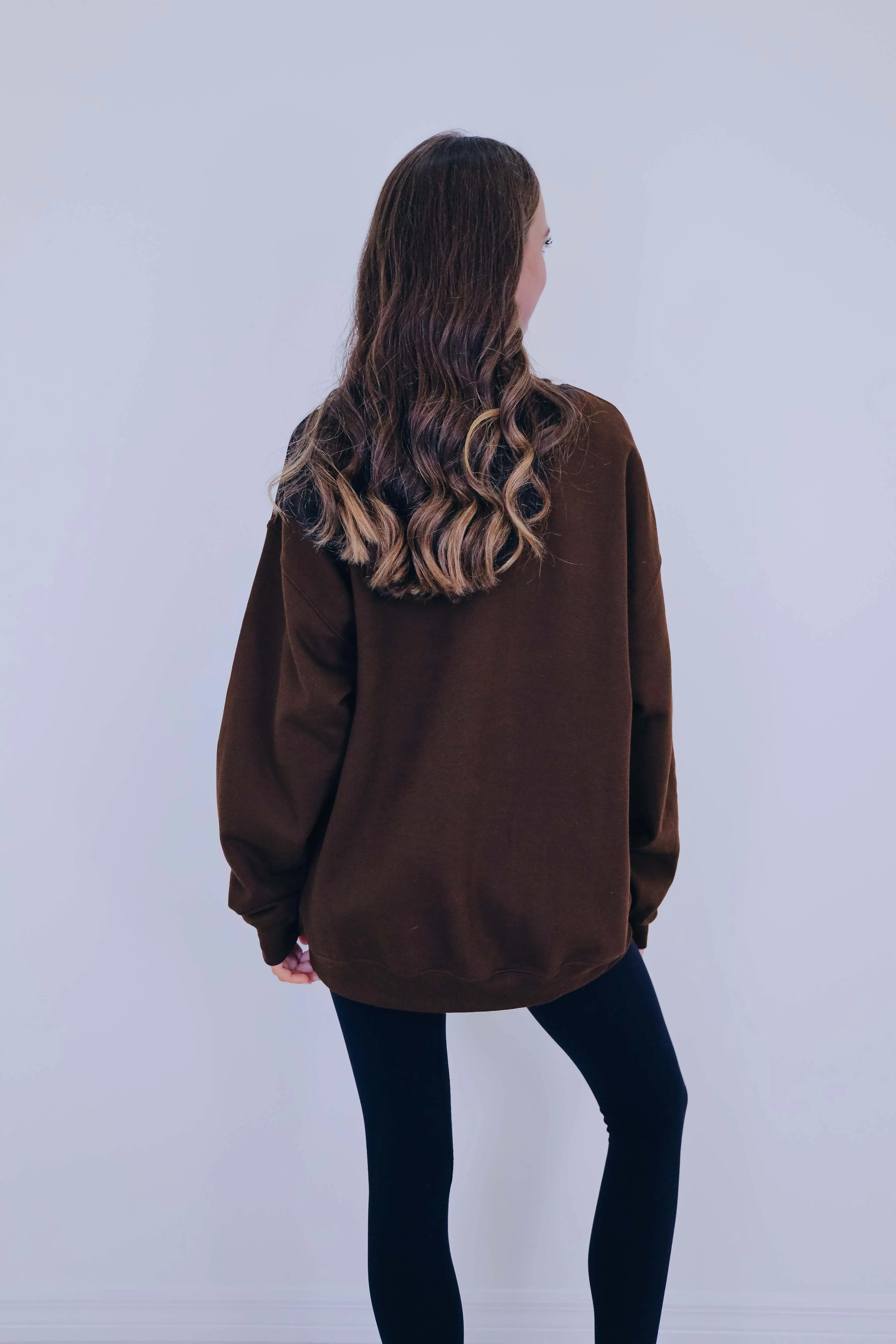 Christmas Vibes Santa Head Graphic Sweatshirt