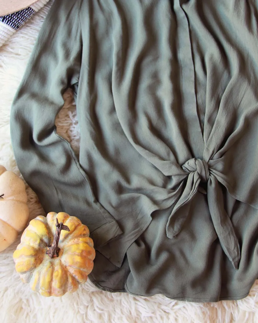 Colorado Tie Top in Olive