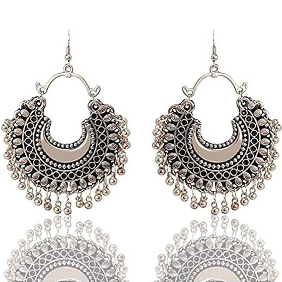 Combo of 4 Afghani Golden and Silver Layered Jhumki